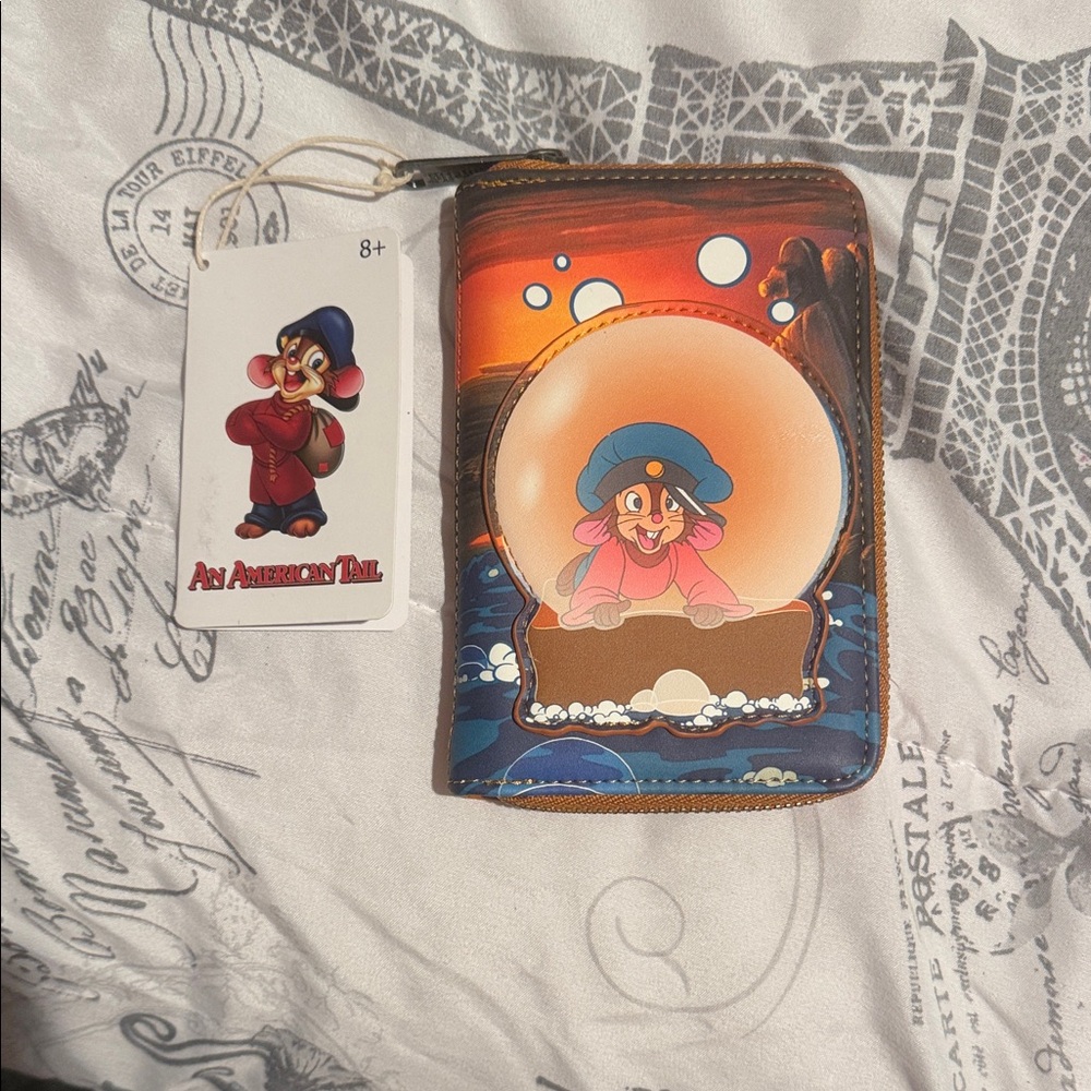 Loungefly Orange and Blue An American Tail Wallet